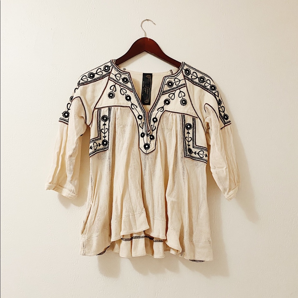 Free People embroidered top